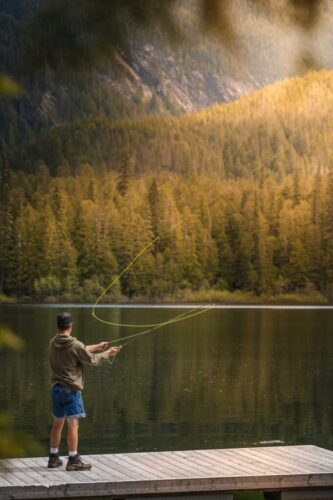 Man fly fishing with LifeReignite