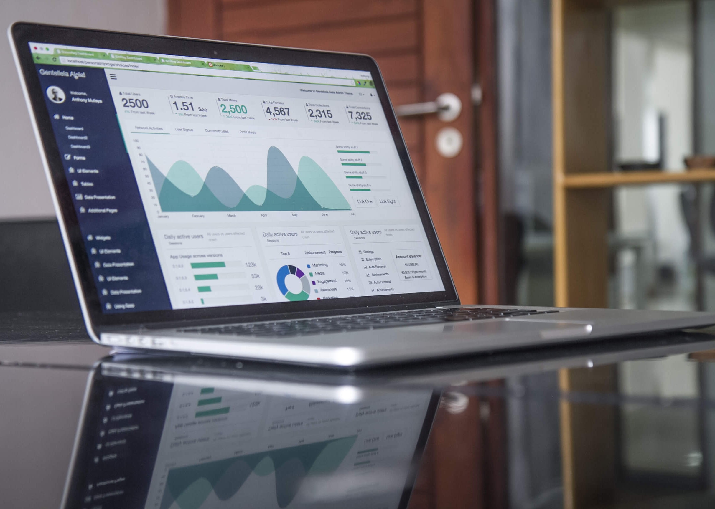Laptop computer showing you how to budget and invest